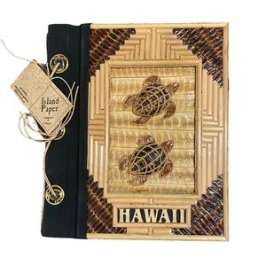 Handmade Natural Woven Photo Album Turtles Hawaii 10.75"x9" For 40 6”x 4…